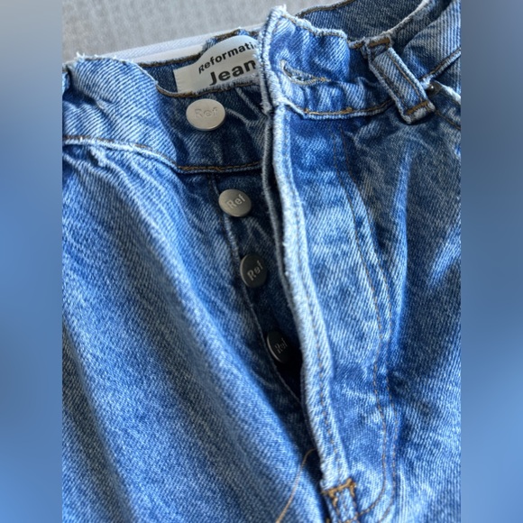 Reformation Denim Straight Leg Jeans - Picture 3 of 6